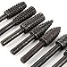 XCSOURCE 10pcs Rotary Burr Set Tungsten carbide Cut Rotary Drill Bits 1/4