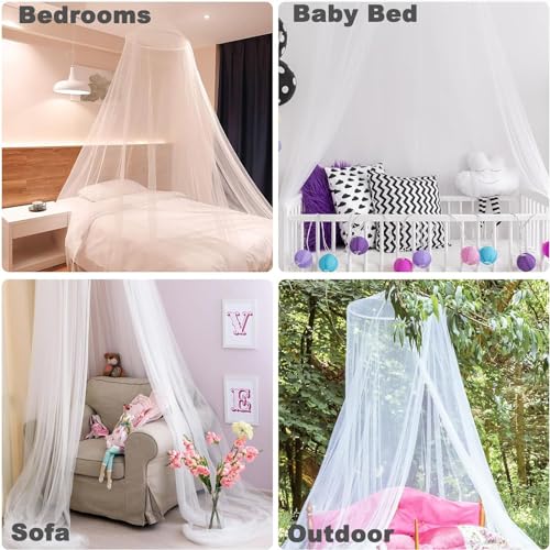 Ciel de lit de style pompon Odot avec grand dôme suspendu de 65cm - 7