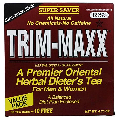 Body Breakthrough Trim-Maxx Herbal Dieter's Tea Cinnamon Stick - 70 Tea Bags, 4.94 oz Cover