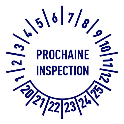 Avery, Pack of 48 "Next Inspection" Tablets + 12 Months + 20 to 25 Years, Ultra-Resistant Anti-Burglary Material