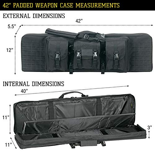 Voodoo Tactical 15-7613001000 Padded Weapons Case, Black, 36" #TOP7