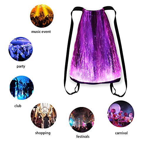 image for Gift2yo LED Light up Backpack Glowing Bag For Rave Music Festival Part