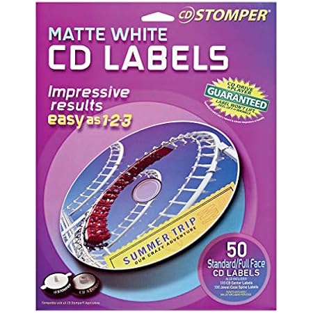 Avery CD Stomper Matte White CD Labels ... - Amazon.com