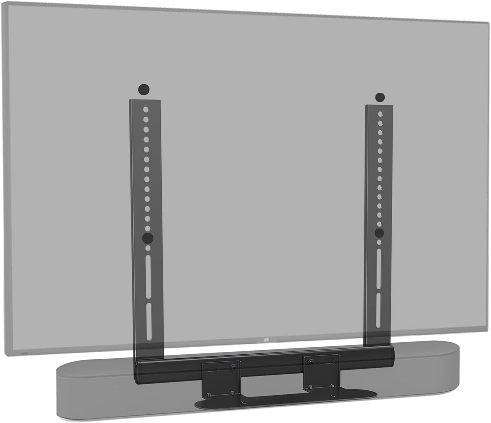 Mounting Dream Soundbar Mount for SONOS Beam TVs VESA up to 600x400mm with Sliding Block to TV Mount (Black),MD5426-B-03