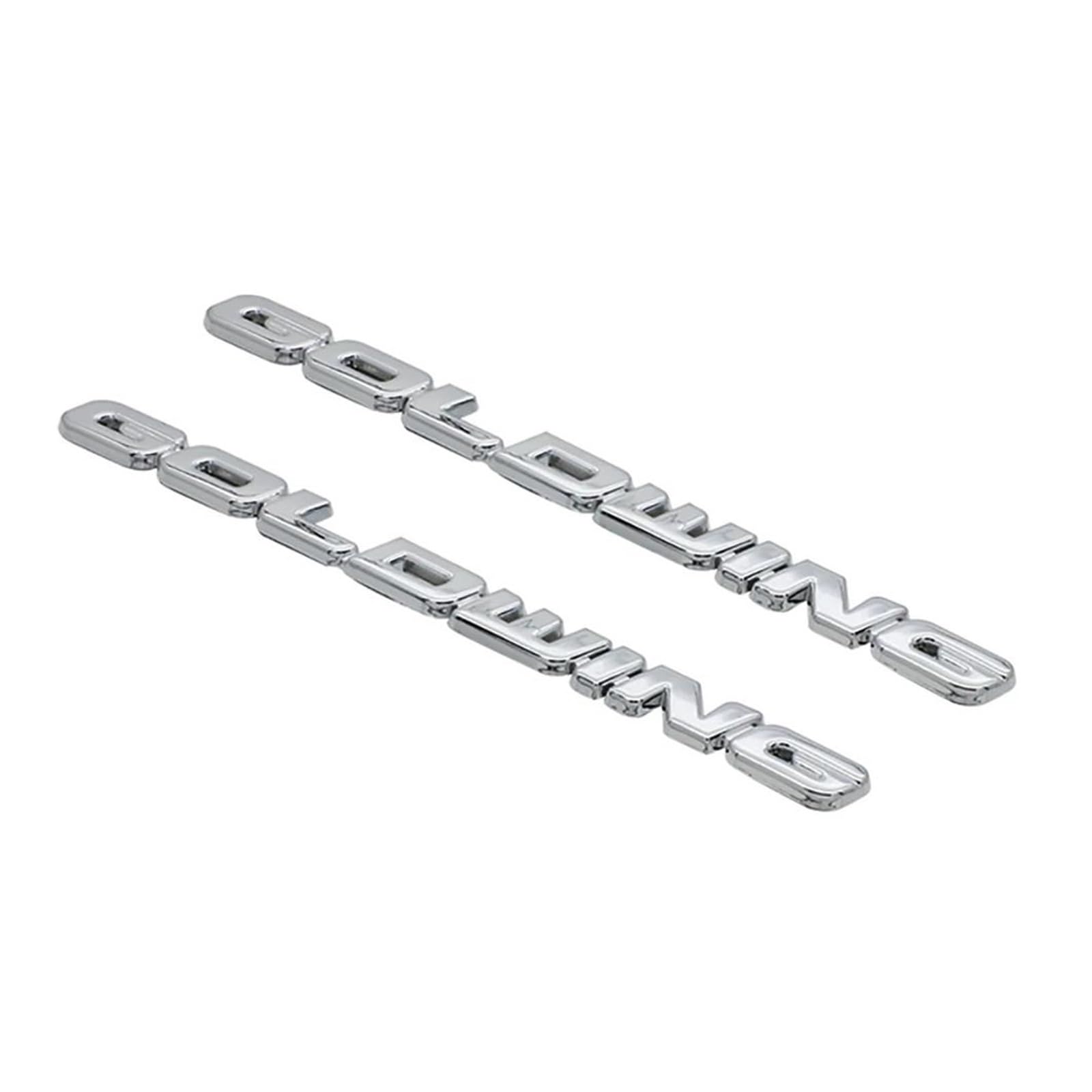 Emblem Badge Decal Fuel Tank Sticker for Goldwing GL1800(Silver)
