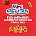 Chef Boyardee Mini ABC's and 123's with Meatballs, Microwave Food, 7.5 OZ Microwavable Bowl (12 Bowls)