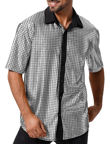Chemise à paillettes homme pour vos soirées déguisées et festivals rétro années 80