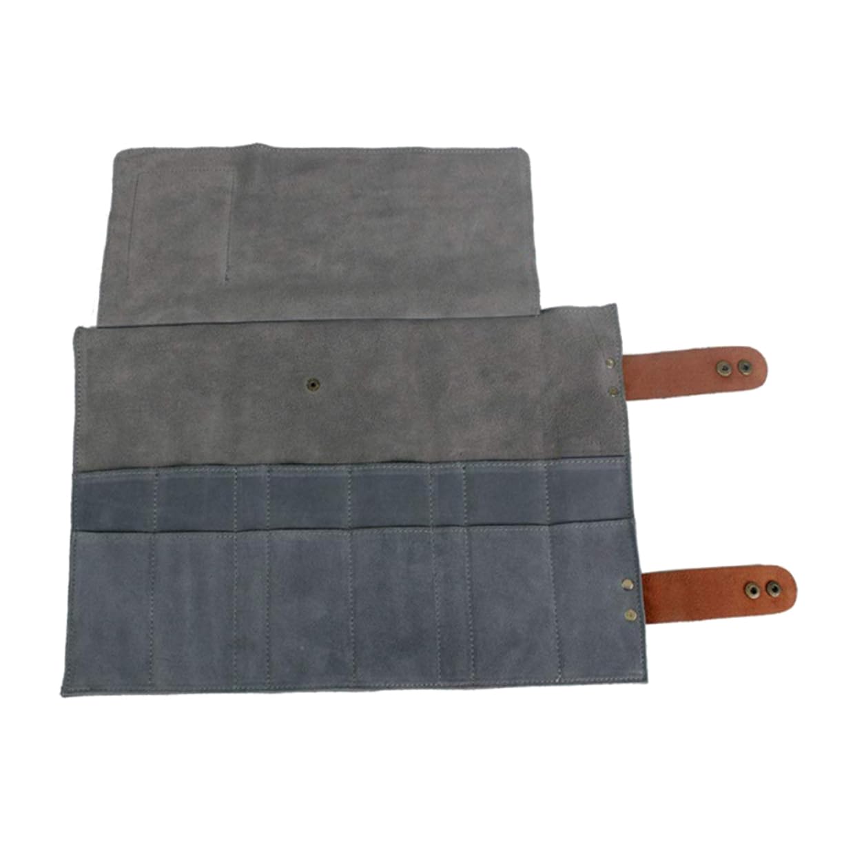 Baluue Haircut Scissors Professional Barber Bag Styling Tools Bag 12 Slots Leather Shear Pouch