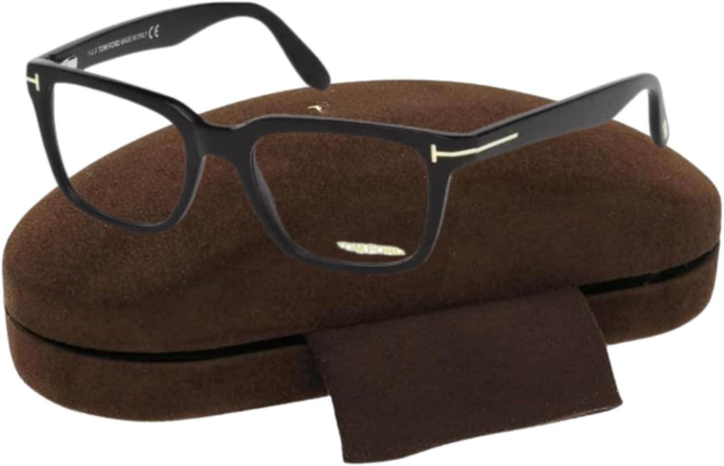 Tom Ford FT5304 Geometric Shape Eyeglass Frame + Bundle With eSHADES Eyewear Cleaning Kit