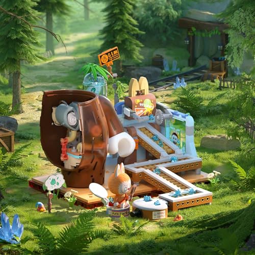 Image of POP MART THE Monsters Forest Secret Base Series Blocks - Rolling Gems, Labubu Building Toy Set, Interactive Building Toy for Kids, Boys, and Girls