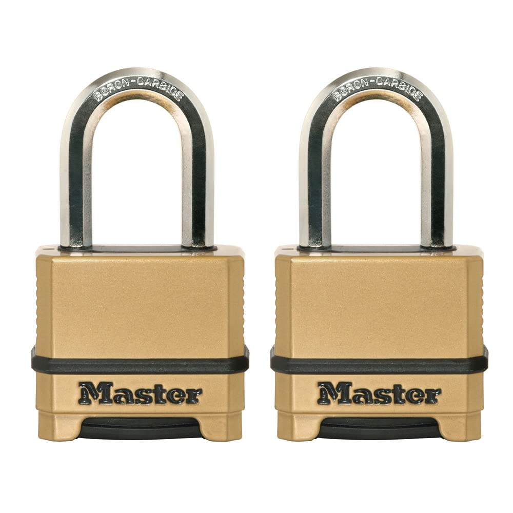 Master Lock 1177D Lucchetto A Combinazione In Ottone - Grillo Ottagonale 57 Mm - Garanzia A Vita