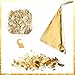 Gold Leaf Sheets, 200/400 Pcs Available, Gold Foil Sheets, Gold Flakes for Art & DIY Projects, Resin, Gilding Crafting, Nails, Furniture, Home Decor - 5.5