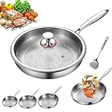 Poêles sûres et polyvalentes : finition résistante aux rayures et sans danger pour les ustensiles en métal pour une utilisation polyvalente et durable.