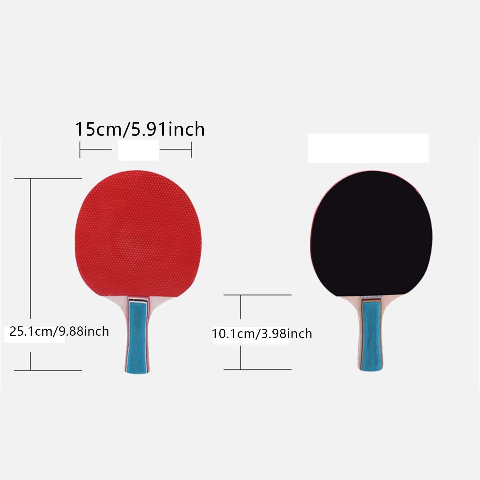 RNXRZANK Pingpong Paddles Portable Table Tennis Rackets for Enthusiast Training Gym