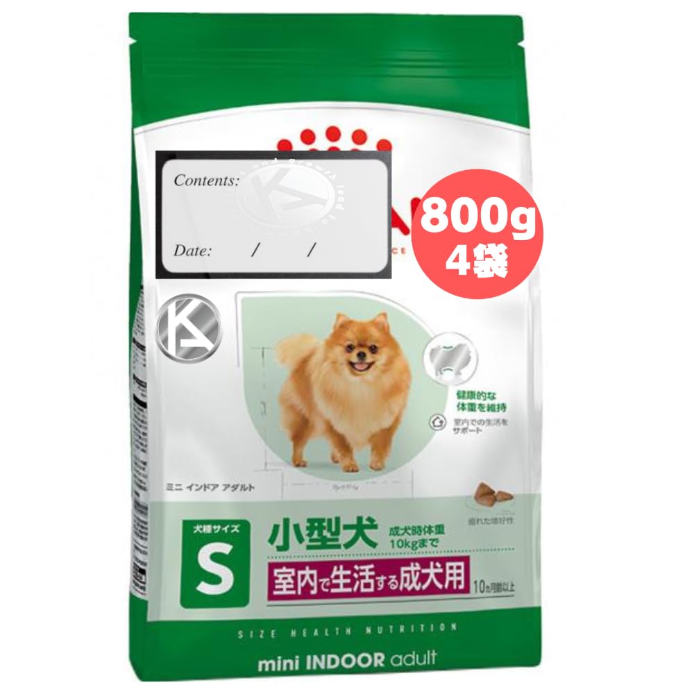 Amazon.co.jp: 【800g 4個 セット】ロイヤルカナン ミニ インドア