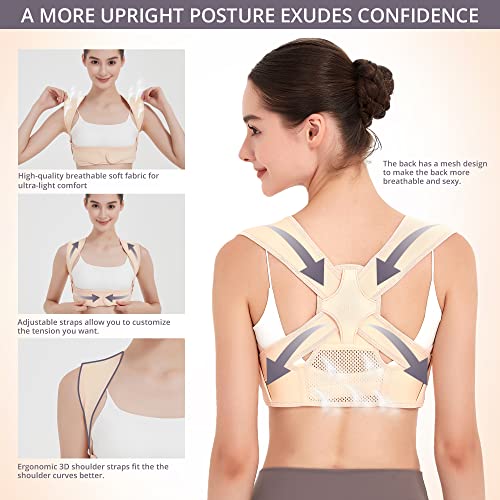 Jmpose Posture Corrector For Women And Men, Breathable Back Brace For Posture Corrector, Adjustable Back Posture Corrector For Body Correction- Back, Shoulder And Spine Pain Relief (Small/Medium) #TOP4