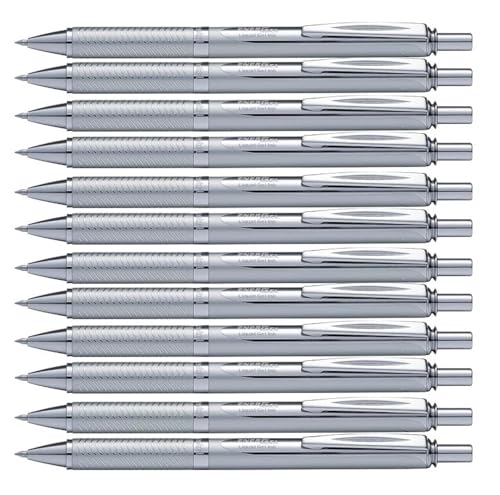 Bolígrafo Pentel EnerGel Sterling Rollerball 0.7 mm Negro x12
