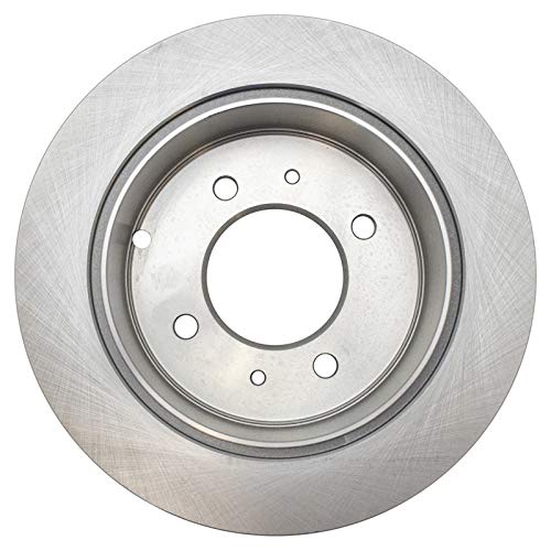 Image of TRQ Rear Brake Pad and Rotor Set Ceramic Solid Rotors | For 1999-2005 Hyundai Sonata 2001-2006 Kia Optima