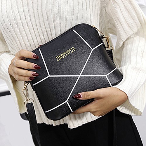 Bolsa tiracolo feminina fashion sikiwind de couro sintético com zíper e bolsa transversal