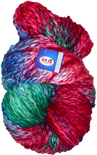 Image of Knitting Yarn Thick Chunky Wool, Sumo Cherry 500 GMS Best Used with Knitting Needles-DK Art-HCH