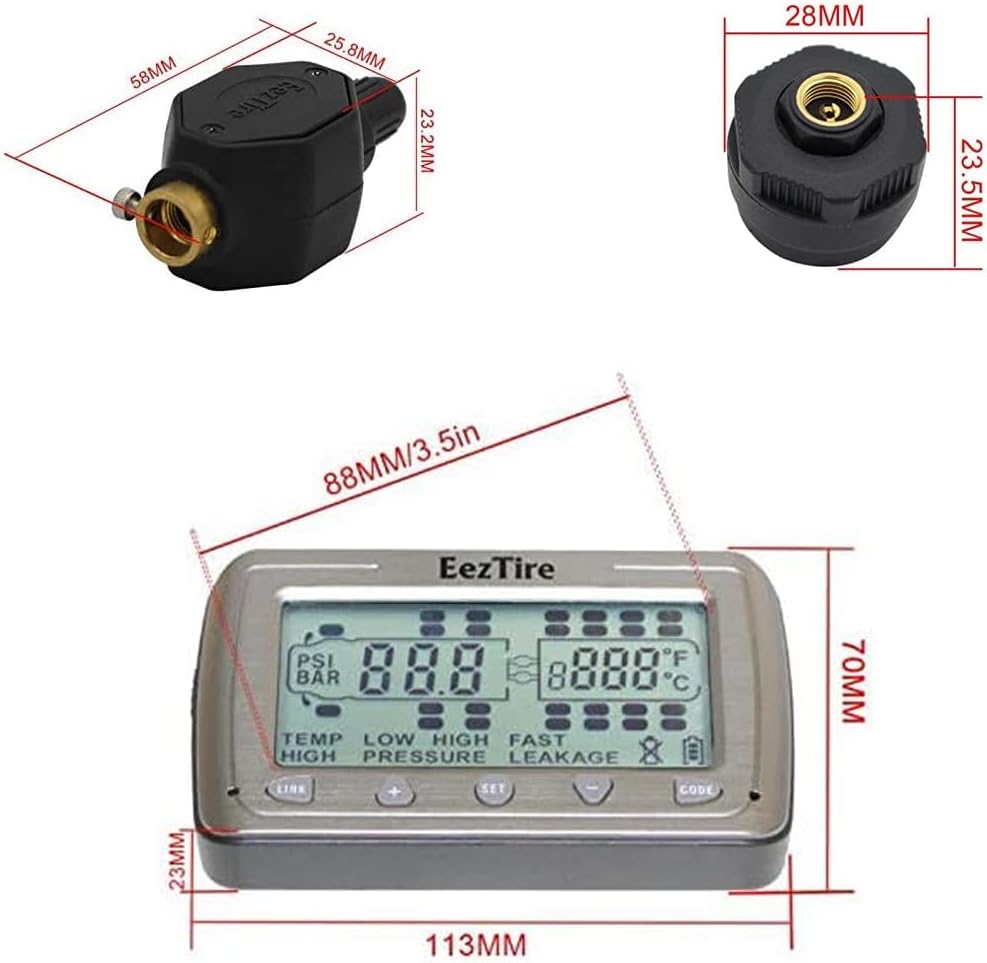 EEZTire Tire Pressure Monitoring System E518-10AT Sensor System