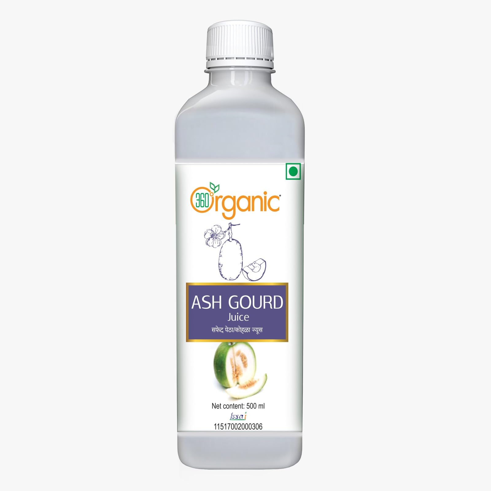 360 DEGREEORGANIC Ash Gourd Juice (Safed Petha Juice) - 500 ml-picture-12