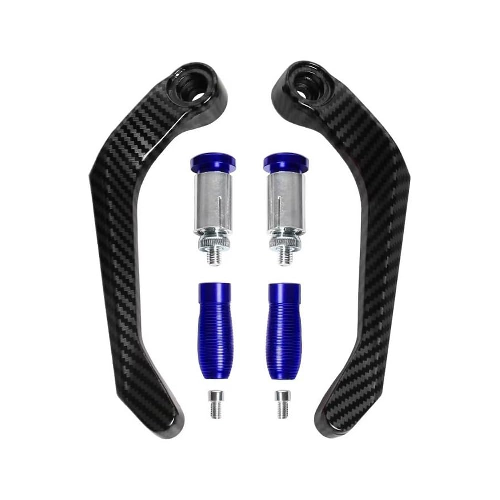 Wgruklbd Blue 7/8" Motorcycle Cnc Aluminum Handlebar Brake Clutch Lever Protection Handguard Shield And Protector Modification Accessories Handlebars Protector
