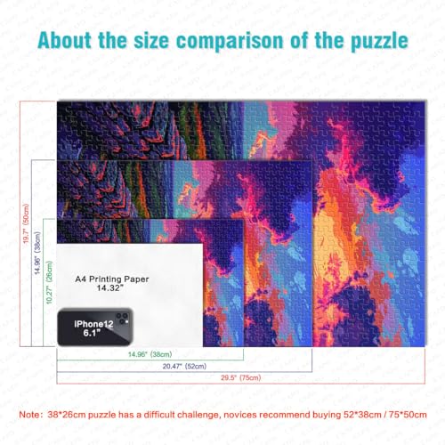 Puzzle de 1000 piezas de la Gran Muralla para adultos y jóvenes, juego de 38x52cm 6