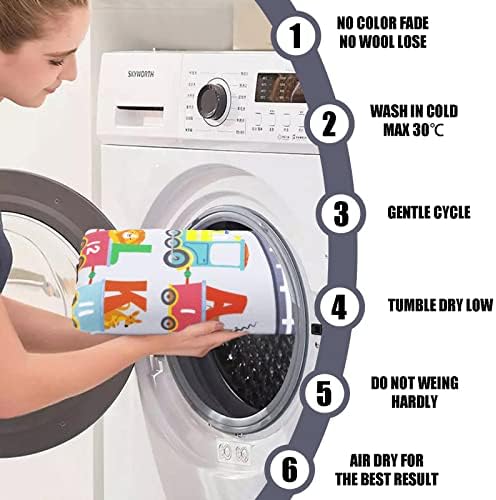 HiiARug Kids Play Rug Oval ABC Alphabet Numbers Educational Rug Train and Road Rug Baby Play Mat Learning & Game Area Rug for Bedroom Playroom Decor (Grey, 3'3" x 5') 6 51USZqKRk2L. AC