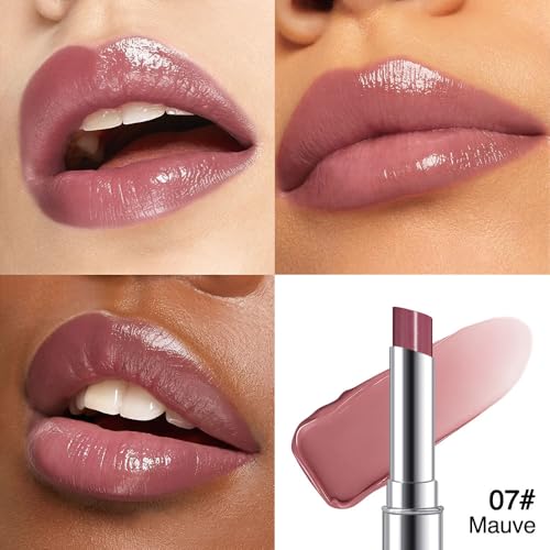 Image of Mauve Berry Honey Tinted Lip Balm for Women, Hydrating Lip Oil Stick Lip Gloss Lipstick for Mature Skin, Sheer Lightweight Moisturizing Lip Tint Balm with Natural Shine, Vegan & Cruelty-Free