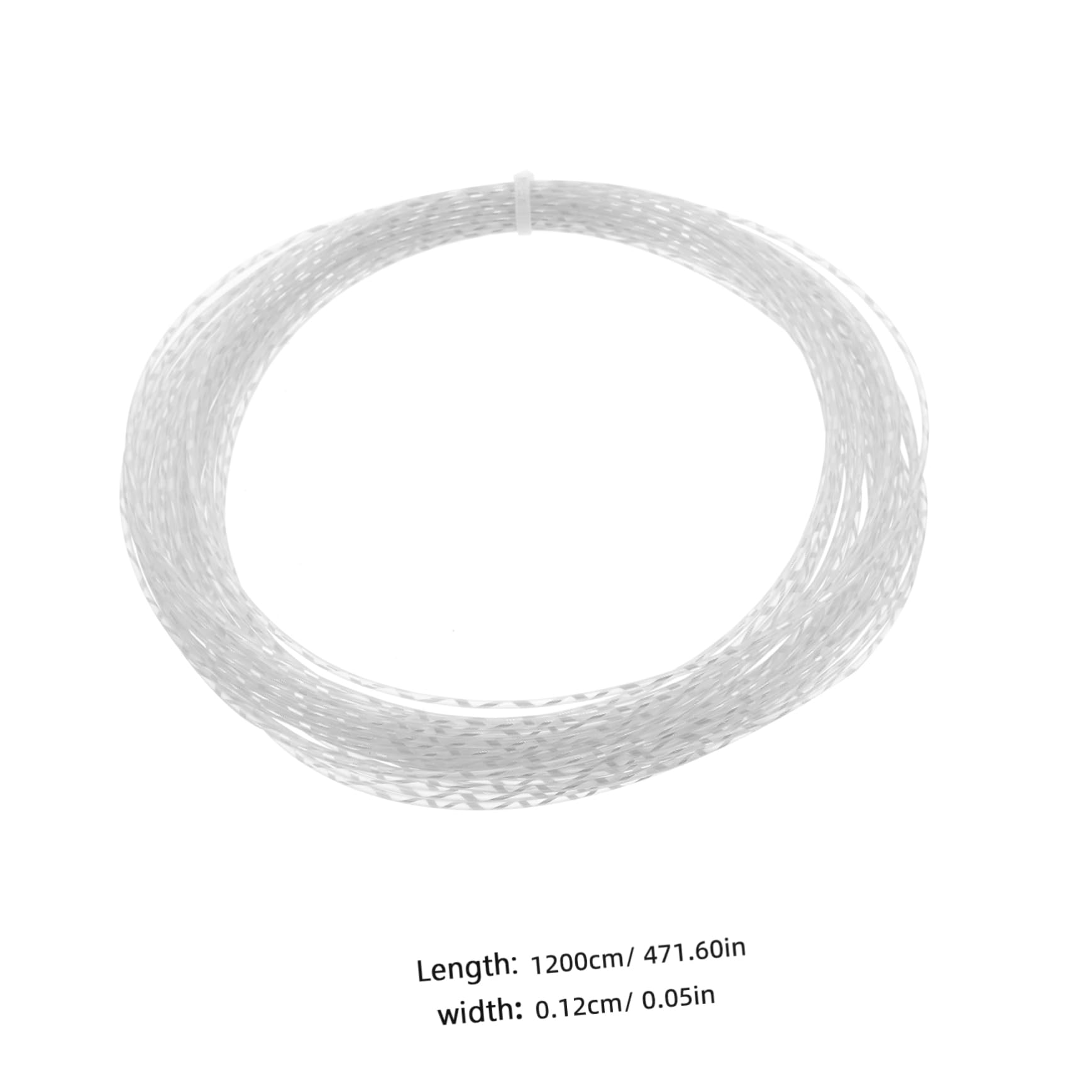 Parliky Badminton Racket String Training Practice String Shock Absorbing Durable Nylon Thread Easy to Cut Multi-use Decorative 1 Roll
