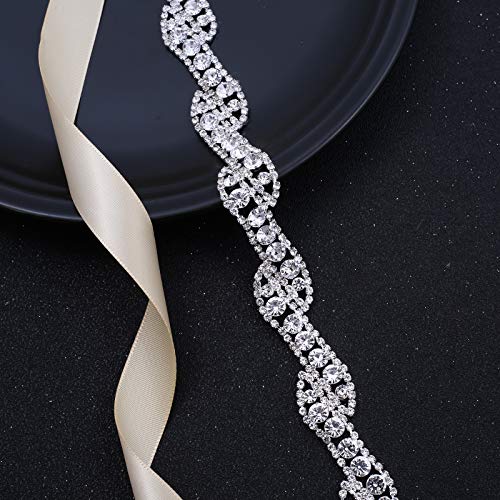 Bridal Belt Wedding Sash Belt with Crystal Rhinestones for Wedding Dress Bride Bridesmaid Gown3