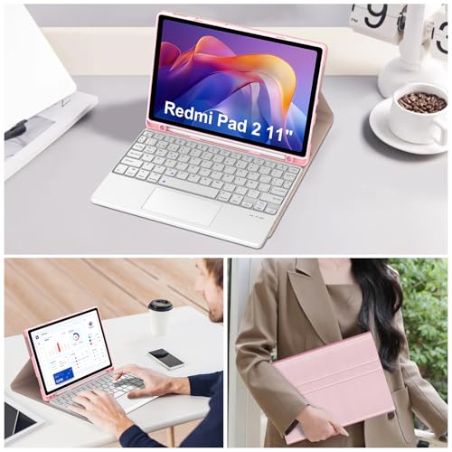Teclado para Redmi Pad 2 11" que soluciona la escritura lenta sin usar ratón 7