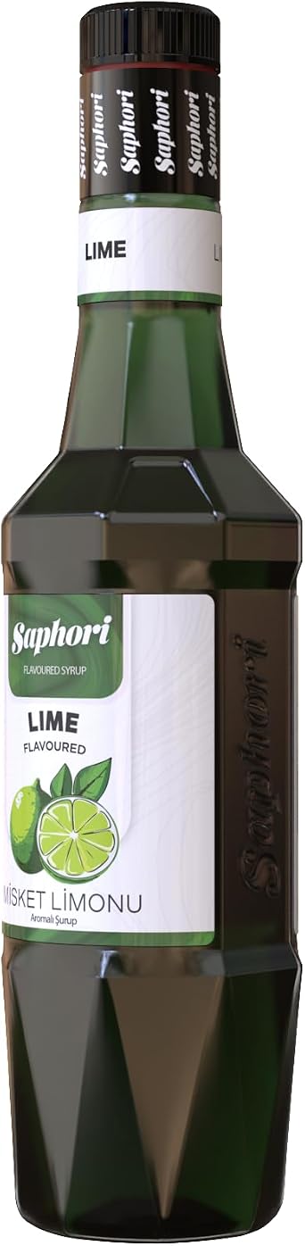 Saphori Lime - Lime Flavored Cocktail Syrup, Lime Syrup, Lime Syrup, Coffee Syrup, Green Lemon Syrup 700 ML