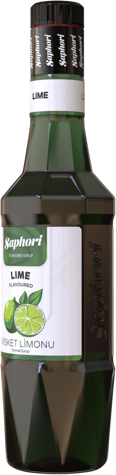 Saphori Lime - Lime Flavored Cocktail Syrup, Lime Syrup, Lime Syrup, Coffee Syrup, Green Lemon Syrup 700 ML