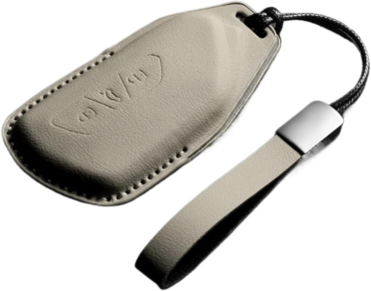 Leather Car Key Case Cover Compatible For VW Golf 8 MK8 Car Remote Key Case Fob Cover Holder Shell Keychain(Type7)