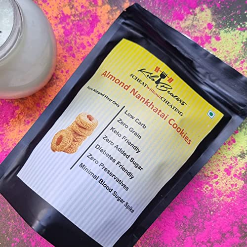 Image of Kilobeaters Almond Nankhatai Cookies, Zero Sugar & Zero Preservatives - (400 gm)