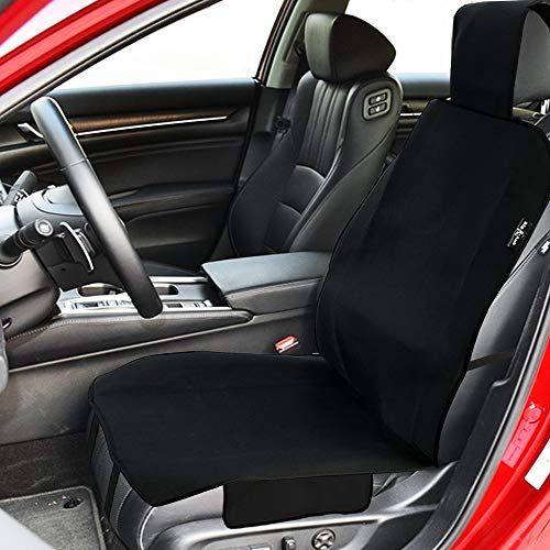 Waterproof Seat Covers, Universal Waterproof Car Seat Cover Sweatproof Car Seat Protector With Nonslip Neoprene Auto Bucket Seat Cover - Perfect For Running, Gym, Beach And Pets(Black-1Pc) #TOP3