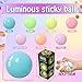 3pcs 2.4in Lumi Balls,Dream Balls,Glow in The Dark Sticky Ball That Stick to The Ceiling,Elevated Stress Balls for Kids and Adults,Stocking Stuffers,ASMR Cool Stuff for Teens (3pcs)