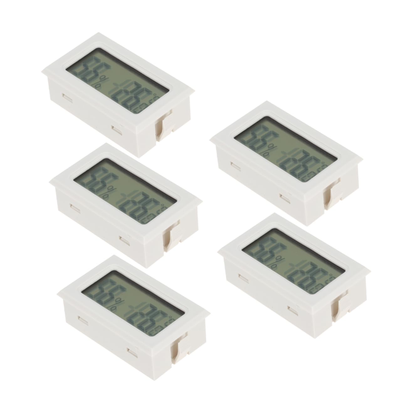 SUPVOX 10piezas Medidor De Humedad y Temperatura Mini Inalámbrico Para Uso Interior y Exterior Pantalla Lcd De Gran Higrometro Digital De Alta Precisión Consumo Energético