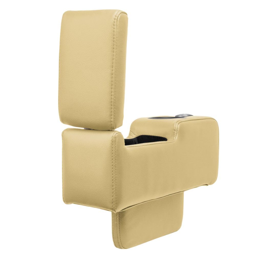 Mobile Armlehne für Loveseat - Leder beige