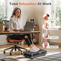 AXV Vibration Plate Fitness Platform Exercise Machine Vibrating Shaking Full Body Shaker Workout Vibrate Stand Shake Board Sport Gym for Weight Loss Fat Burner for Women Men — image 4