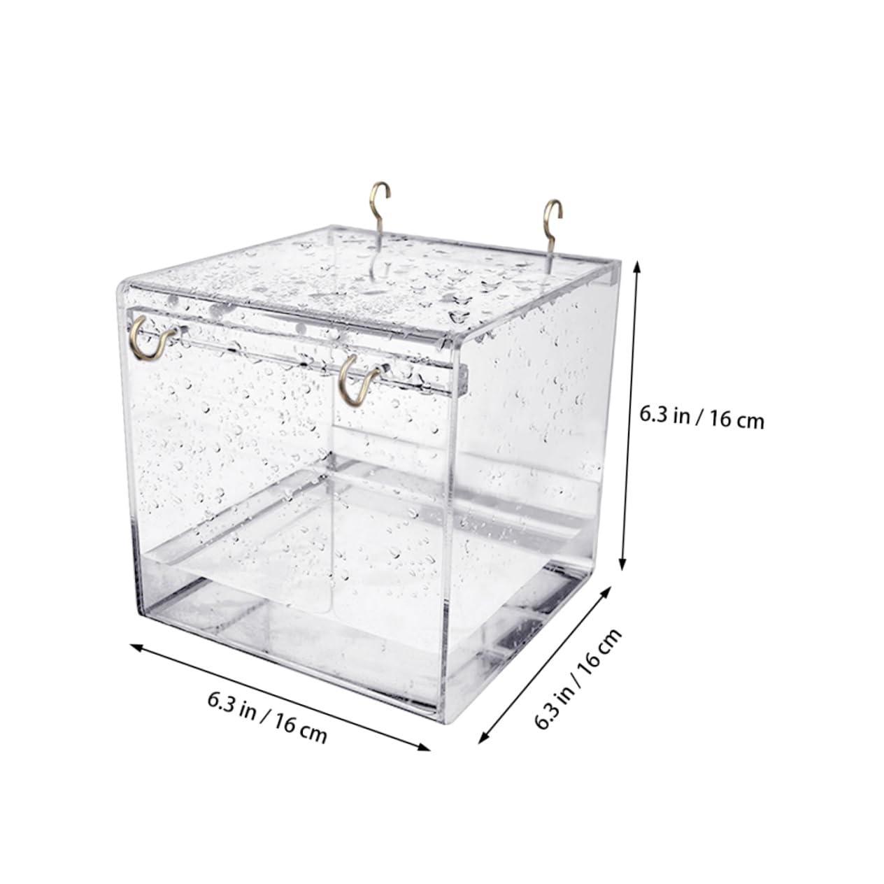 Abaodam Caged for Small Birds Covered Bath Cage for Canaries and Parrots Design and