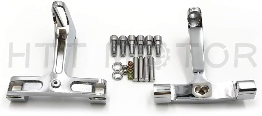HTTMT MT216-123- Chrome Passenger Footboard Floorboard Mounting Bracket Compatible with 1993-2019 Touring Trike