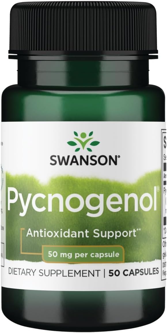 Swanson Pycnogenol Antioxidant 50 Milligrams, 50 Capsules