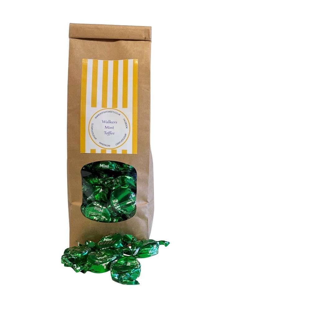 Pots Of Sweets 300g Sacchetto di Walkers Mint Toffee