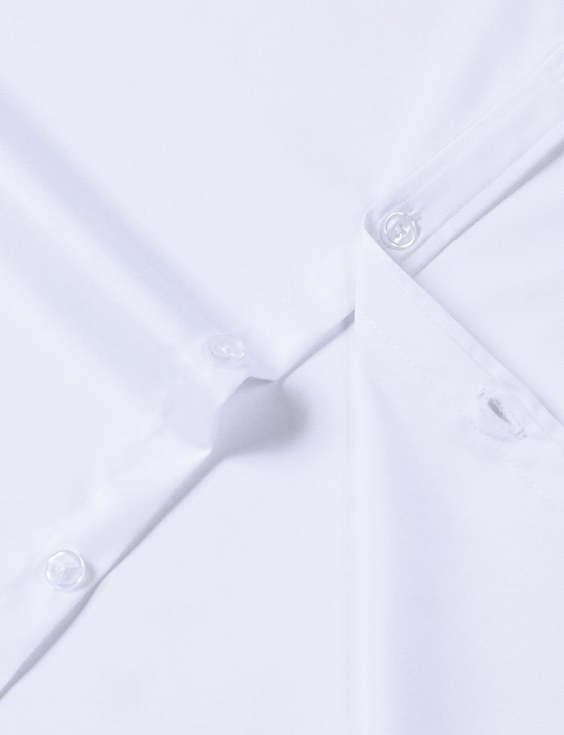 JEMITOP Men's Stretch Slim Fit Dress Shirts Formal Wedding Prom Short Sleeve Button Down Shirt with Pocket - Image 4