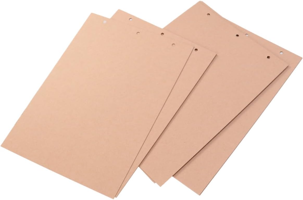 ULDIGI 15sheets Scrapbooking Refill Pages for Photo Album Kraft Cardboard Double-Sided for Scrapbooking and Preserving Memories