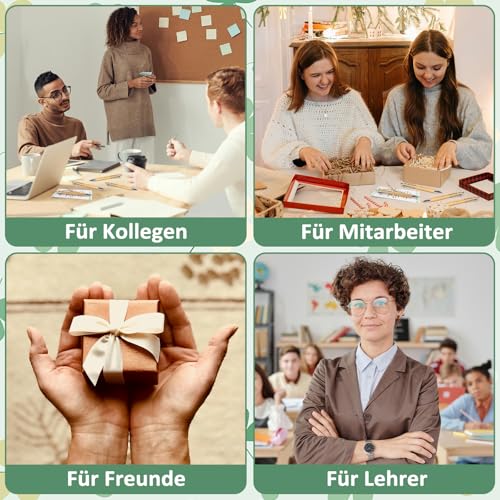 GADITIEK 24 Sets Glücksstift Kugelschreiber Geschenke für Kollegen, Dankeschön Geschenke, Abschiedsgeschenk Kollegen, Kleine Geschenke für Kollegen, Arbeitskollegin Geschenk, Danke Erzieherin Geschenk