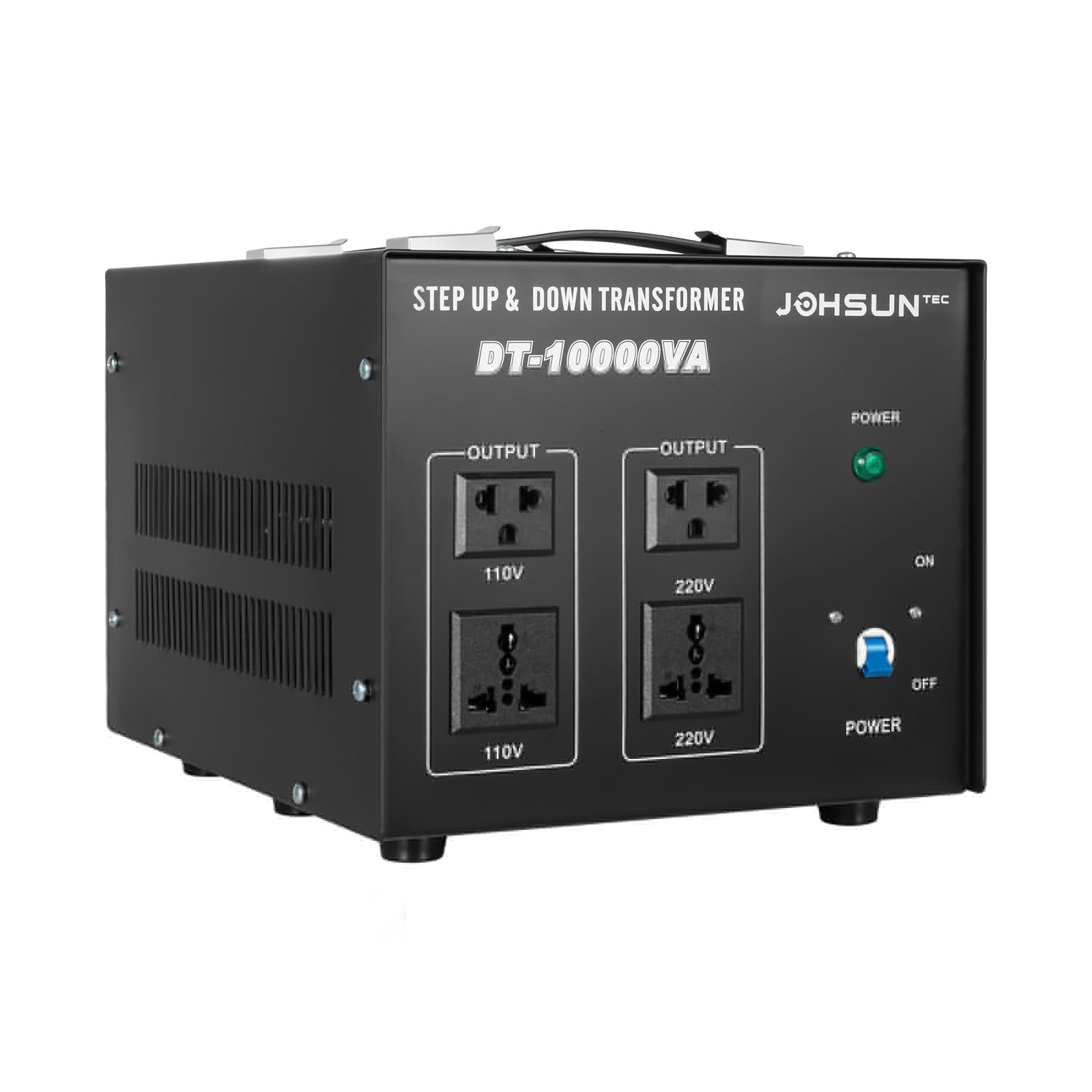 10000W/220V Voltage Transformer, Heavy Duty Converter Step Up/Down 110V to/from 220V with USB Power and Overload Protection Circuit Breaker